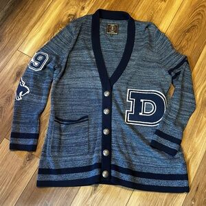 Double D Ranch Navy and Gray Knit Cardigan